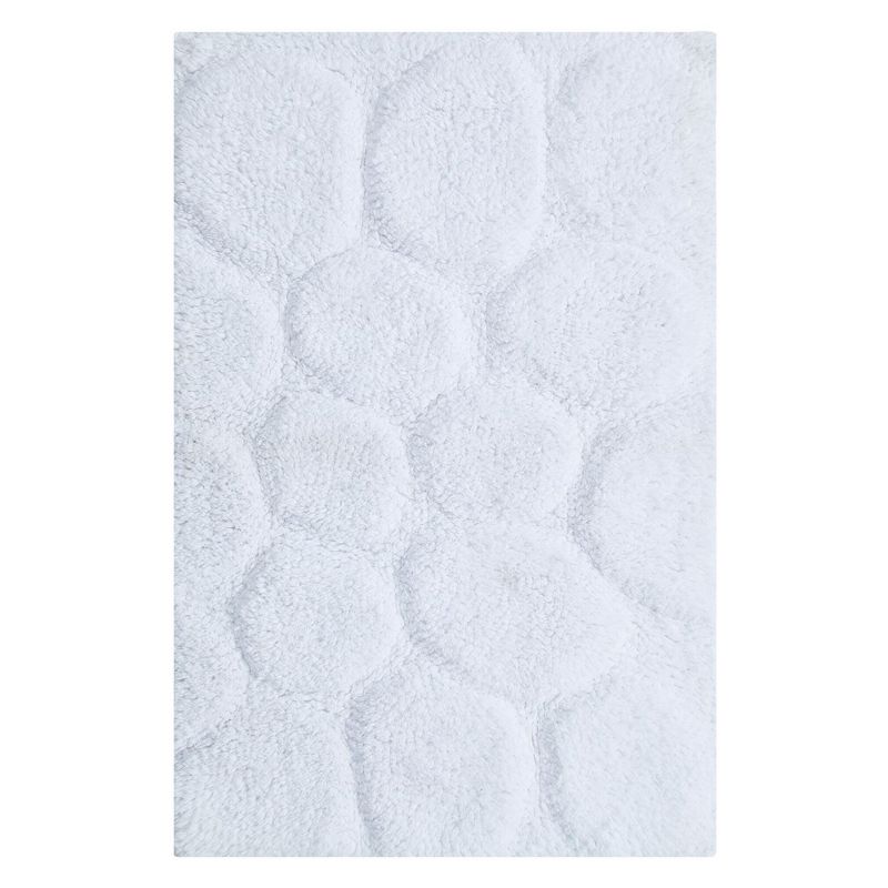 Luxurious Super Soft Non-Skid Cotton Bath Rug 24" x 40" White by Castle Hill London, 1 of 4