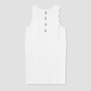 Men's Big & Tall 4pk Tank Top - Goodfellow & Co™ White - 1 of 3