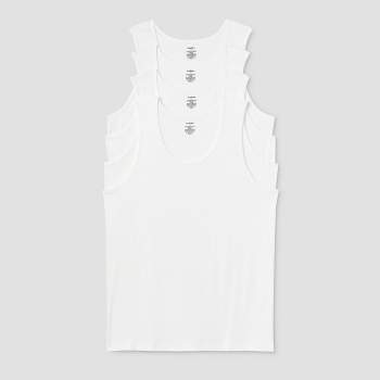 Jockey® Essentials Men's 100% Cotton Tank Top, 3 Pack, White Undershirt,  Sleeveless Tank, Comfort, Sizes Small, Medium, Large, Extra Large, 2XL,  3XL, 6816 