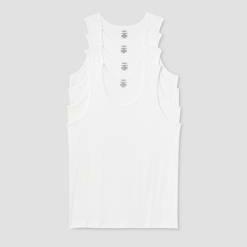 Men's Big & Tall 4pk Tank Top - Goodfellow & Co™ White 3XL