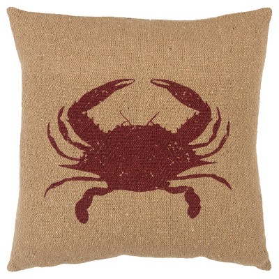 red crab pillow