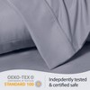 LuxClub 2 PC Performance Microfiber Solid Pillowcase Set - 3 of 4