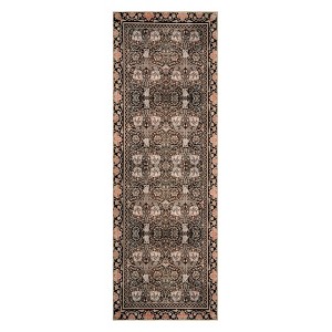 COZONY Vintage Floral Carpet Mat Rug, Machine Washable Non-Slip Low Pile Area Rug for Living Room Bedroom Dining Room - 1 of 4