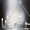 Urban Ambiance Luxury Modern Farmhouse Indoor Chandelier,  38-3/8''H x 35-1/2"W x 35-1/2''D,  Brushed Nickel Finish, UHP4606 - 4 of 4