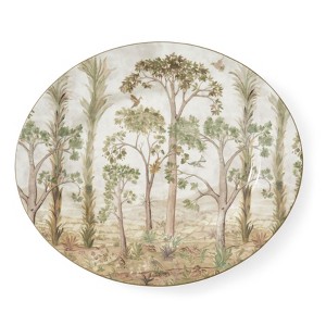 Kit Kemp by Spode 14" Tall Trees Oval Serving Platter, Enchanted Forest Design, Porcelain, Dishwasher,  Microwave, and Freezer Safe - 1 of 4