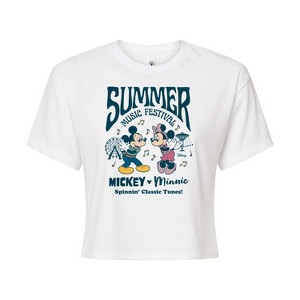 Women's - Disney - Mickey & Friends Cropped Graphic T-Shirt - 1 of 4