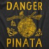 Mens Danger Pinata T Shirt Funny Sarcastic Beehive Buzzing Bee Joke Tee For Guys - Crazy Dog Men's T Shirt - 2 of 4