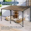 ELJGET 10' x 15' Gazebo, Hardtop Wall Mounted Lean to Gazebo Pergola for Patio, Large Aluminum Pergola Awnings for Decks, Patio, Backyard, Porch - 4 of 4
