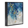 Stupell Industries Abstract Blue Gold Paint Design, 12" x 12" - 3 of 4