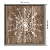 Amanti Art Barnwood Wonderland VI (Snowflake) by June Erica Vess Canvas Wall Art Print Framed 16 x 16-in. - 4 of 4