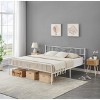 King Size Metal Bed Frame with Headboard and Steel Slat Support with 13.7" Storage No Box Spring Needed Easy Assembly - 3 of 4