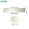 Unique Bargains 304 Stainless Steel Rust Corrosion Resistant Faucet Escutcheons 1 Pc - 3 of 4