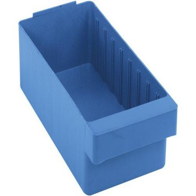 Quantum Storage Systems Super Tuff Euro Drawer, 11-7/8"L X 5-9/16"W X 4-5/8"H, High Impact Polysteryne, Blue, Made In USA