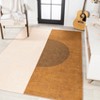 Demie Minimalist Graphic Circle Machine-Washable Area Rug - JONATHAN Y - 4 of 4