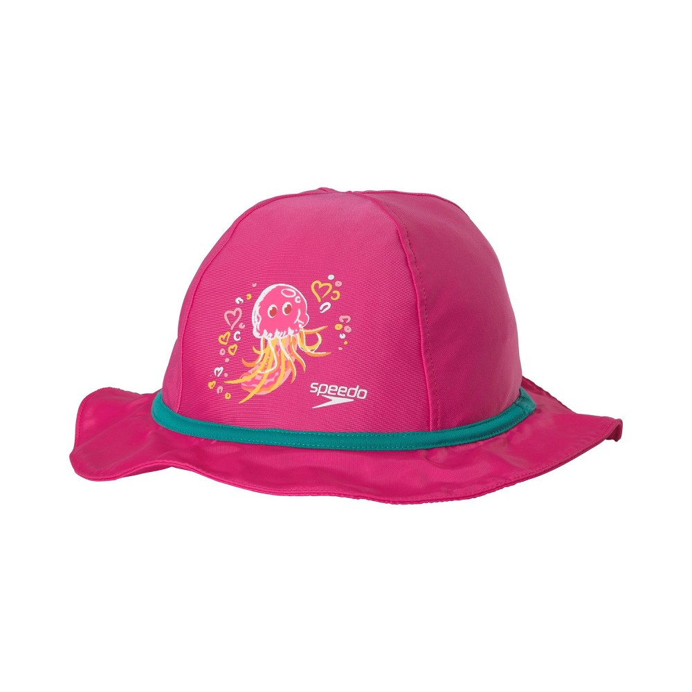 Speedo Girls' Bucket Hat - Pink L/XL