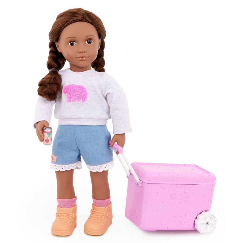 Our Generation Rolling Camping Cooler &#38; Play Food Accessory Set for 18&#39;&#39; Dolls, 4 of 8