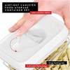 DWËLLZA KITCHEN White Lids Clear Plastic Airtight BPA-Free Food Storage Containers - 4 of 4