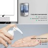 LunaLulinlk Automatic Soap Dispenser 20oz/600ml Wall-Mounted Sanitizer/Gel for Home & Commercial, Silver - 3 of 4