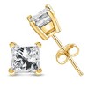 IGI Certified 14K Gold 1/3 Cttw Princess-Cut Solitaire Diamond Stud Earrings - 3 of 4