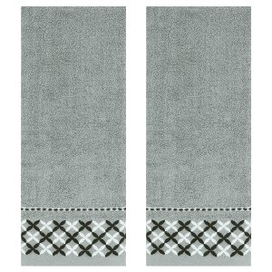 REGALWOVEN Bathroom Cute Pattern Lightweight Absorbent Polyester Cotton Hand Towel 14 x 30 Inch - 1 of 4