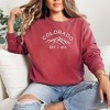 Simply Sage Market Women's  Garment Dyed Graphic  Embroidered Sweatshirt Colorado Mountains - 2 of 3