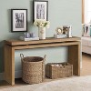 NicBex Modern Double Board Suspension Console Table for Entryway,Rustic Wooden Entryway Table Foyer Tables for Hallway,Kitchen,Living Room - 3 of 4