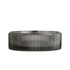 14 Inch Bathroom Round Crystal Glass Sink without Faucet,Transparent Vessel Sink for Bathroom-The Pop Home - 4 of 4