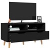 vidaXL TV Stand Black 35.4 in.x15.7 in.x19.1 in. Engineered Wood - 3 of 4