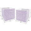 Sweet Jojo Designs Fabric Storage Bins Set Rose Lavender Purple - 3 of 4