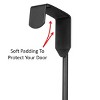 Home Mart Goods Heavy Duty Matte Black Over The Door Hanger Hanging Rack 7 Hooks Organizer - 3 of 4