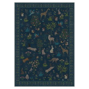 Abynow Medallion Distressed Persian Indoor Area Rug - 1 of 4