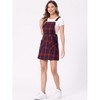 Allegra K Women's Causal Adjustable Strap Above Knee Suspender Skirts - 3 of 4