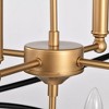 Modern Metal Chandelier 8 Light 2-tier Candle Ceiling Light E12 Dimmable Pendant Light Fixtures For Living Room Bedroom Kitchen - 4 of 4