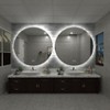 Apmir Super Bright Back LED Lighted Anti-Fog Round/Oval Wall Mirror with Tempered Glass & 3-Year Warranty - 4 of 4