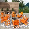 WestinTrends Malibu HDPE Outdoor Patio Folding Poly Adirondack Chair (12-Piece Set) - 2 of 4