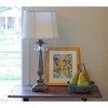 Vynxaria Slant Retro Drum Softback Lampshades, 13"x15"x10" Vanilla with Washer Fitter - 3 of 4