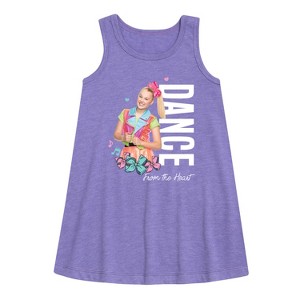 JoJo Siwa Dance From the Heart Graphic Sleeveless Aline Dress - Purple - 3T - 1 of 2