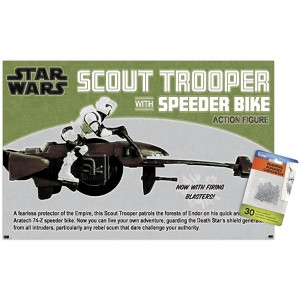 Trends International Star Wars: New Vintage - Speeder Bike Unframed Wall Poster Prints - 1 of 4