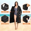 SUN CUBE Swim Parka Men Women, Unisex Hooded Changing Robe with Warm Fleece Lining for Swimming, Surfing, Water Sports - 3 of 4