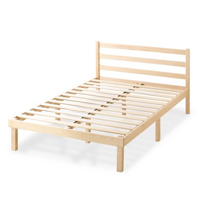 Robin Wood Platform Bed Frame with Headboard Natural - Zinus
