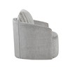 Chenille Upholstered Swivel Chair with Plush Back Pillow, Attached Seat Cushion, Foam Padding and 360-Degree Swivel - 4 of 4