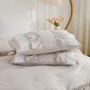 Ruffle Comforter Set – 3-Piece Shabby Chic Boho Bedding with Elegant Double Ruffles, Soft Lightweight Microfiber Quilt, Queen/King - 3 of 4