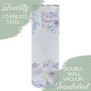 Elanze Designs Mom Beauty Love Periwinkle Floral 20 ounce Stainless Steel Travel Tumbler - 3 of 4