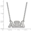 Black Bow Jewelry Sterling Silver Alpha Xi Delta Greek Life Necklace 18 Inch - 3 of 4