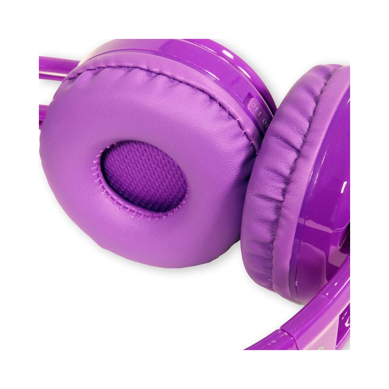 Contixo KB2600 Kids Bluetooth Wireless Headphones -Volume Safe Limit 85db -On-The-Ear Adjustable Headset (Purple), 3 of 11