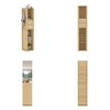 FUFU&GAGA Light-colored Multi-functional Small Bathroom Cabinet Freestanding Cabinet: Multiple Storage Methods, Space-saving, with Mirror - 4 of 4