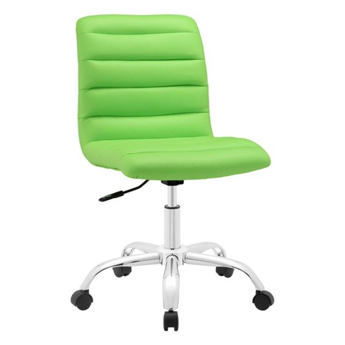 Costway Mid Back Armless Office Chair Adjustable Swivel Fabric Task Desk  Chair : Target