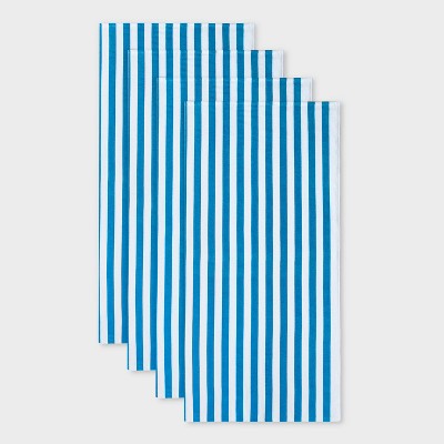4pk Striped Beach Towels - Sun Squad™