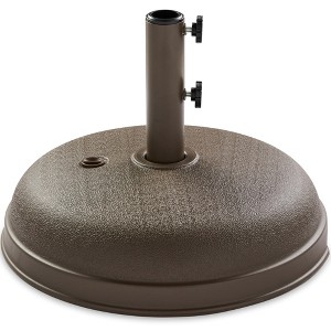 Best Choice Products Fillable Plastic Patio Umbrella Base Stand, Pole Holder w/ Adjustment Knob, Round Dome - 1 of 4