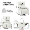 NicBex Chenille Glider Rocking Chair,Upholstered Swivel Recliner Chairs with High Backrest,Adjustable Cozy Rocking Chair,Nursing Chair for Bedroom - 3 of 4